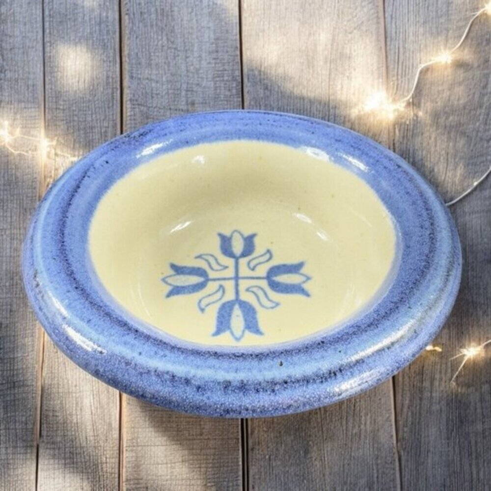 1996 Brinker Pots Pottery Snack Bowl Dish Stoneware Heavy Single Bowl Dish VTG‎